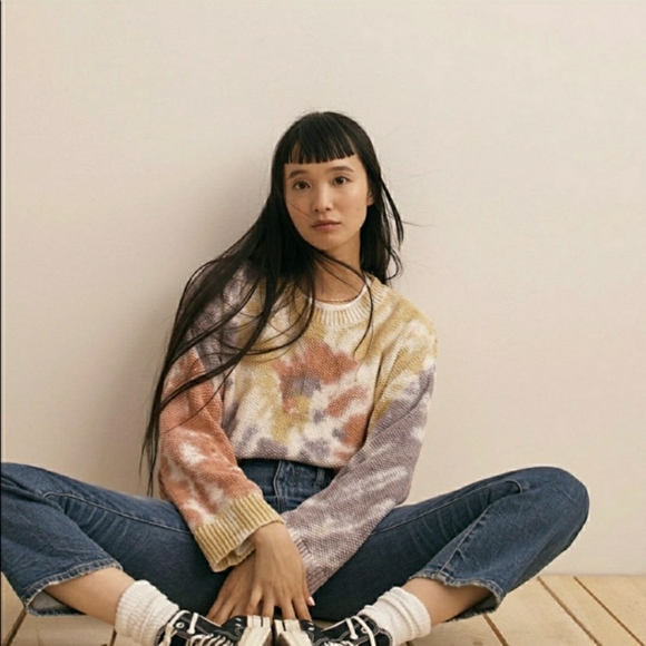 Madewell Sweaters - Madewell Westford Tie Dye Pullover Knit Sweater